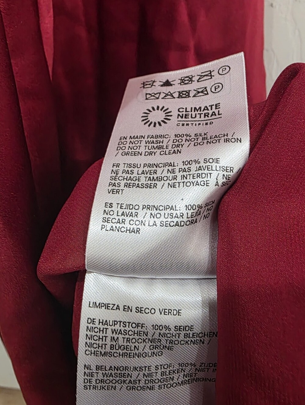 Reformation Red Jeany Silk Dress - Picture 9 of 9